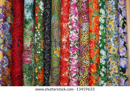 Fabric bolts - Medium scale floral prints