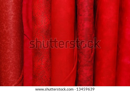 Fabric bolts - red prints