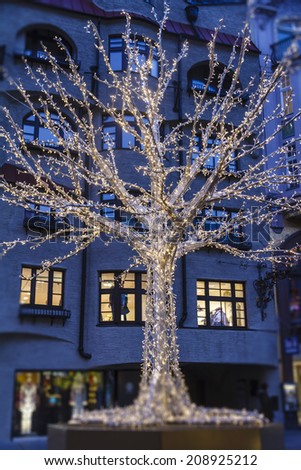 Christmas in Innsbruck, the capital city of the federal state of Tyrol in western Austria.