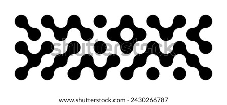 Metaball Connect Dots Set. Vector Circle Shapes. Abstract Geometric Dots. Morphing Blob Elements for for Patterns, Stickers , Badges, Posters, Web Design