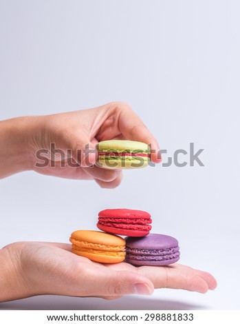 Macaroons are the special snack made you relax and feel good