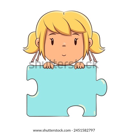 Similar – Image, Stock Photo Little blonde girl playing and holding her young parents hand.