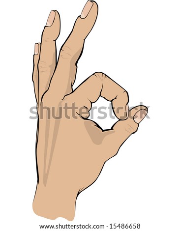 Gesture Ok Fingers. Illustration - 15486658 : Shutterstock