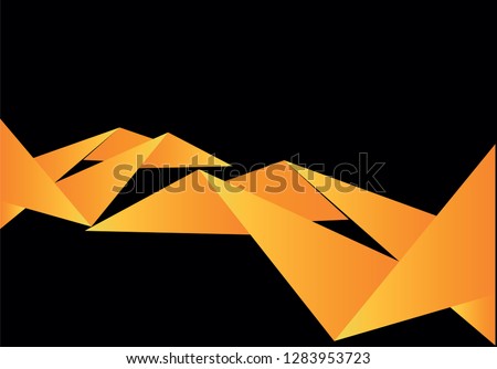 Black and yellow sport background, vector illustration