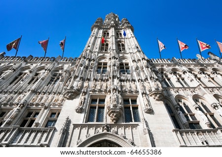 The Town Hall of the City of Brussels is a Gothic building from the Middle Ages.