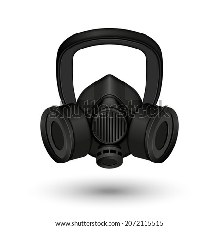 Similar – Image, Stock Photo Glass head with breathing mask