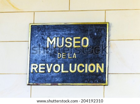 HAVANA, CUBA - DECEMBER 2, 2013: The Museum of the Revolution (Museo de la Revolucion) is a museum located in the Old Havana section of Havana, Cuba.