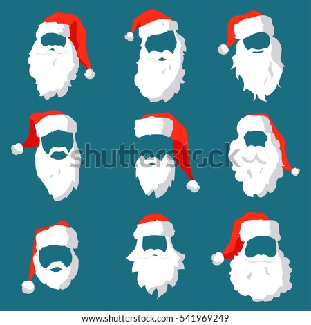 Vector Images Illustrations And Cliparts Different Santa