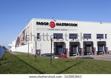 WROCLAW, POLAND - NOVEMBER 18: The court in San Sebastian declared bankruptcy Fagor and Fagor Mastercook. Fagor Mastercook plant in Wroclaw, Poland on November 18, 2013