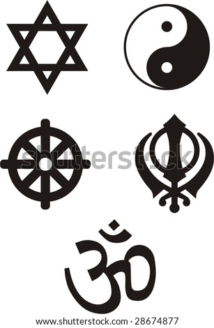 Religious Symbols - vector ilustration.