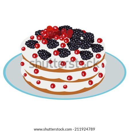 delicious berry cake