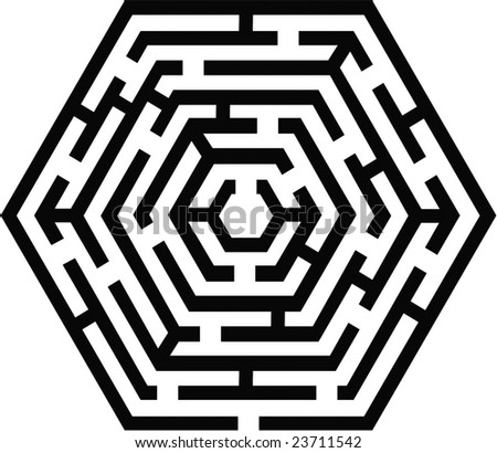 Vector Illustration Of Simple Vector Maze - 23711542 : Shutterstock