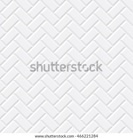 White tiles, ceramic brick. Diagonal seamless pattern. Vector illustration EPS 10
