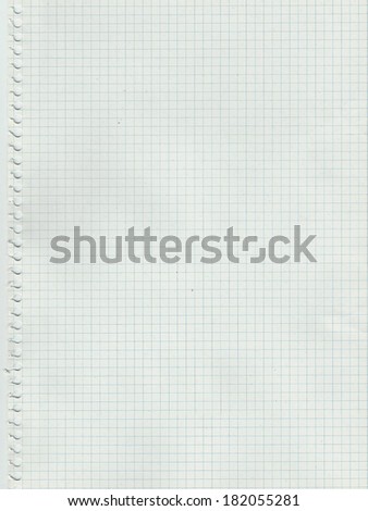 White graph paper sheet texture background