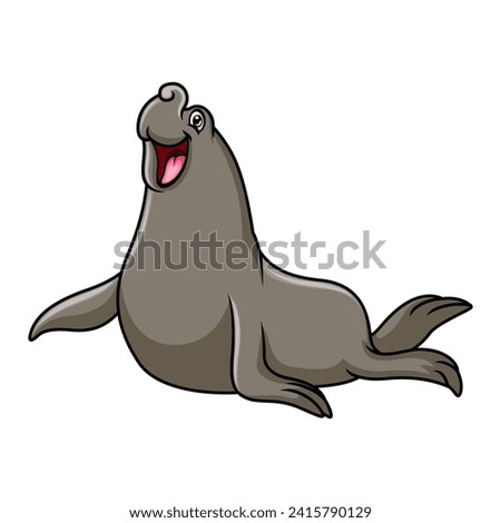 Funny Elephant seals are relaxing