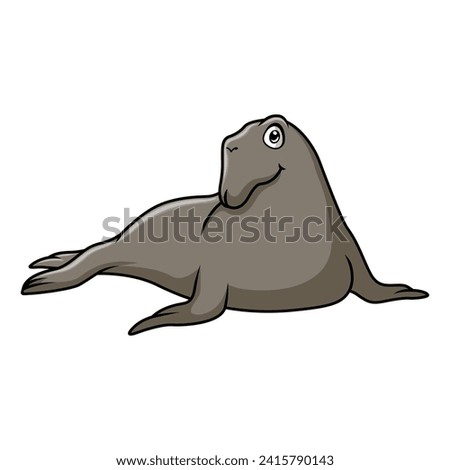 Funny Elephant seals are relaxing