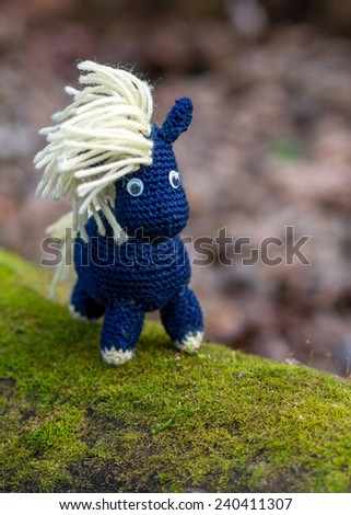 Knitted horse - a little tale with their own hands