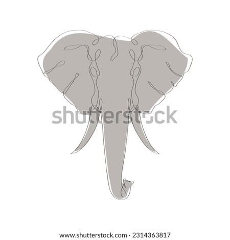 Elephant Head Outline | Free download on ClipArtMag