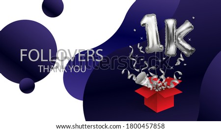 Similar – Image, Stock Photo Silver Number Balloons 1K