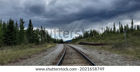 Similar – Foto Bild Regen im Zug eisenbahn