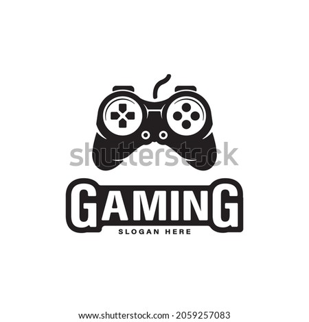Joystick controller vector icon illustration for gaming esport logo design