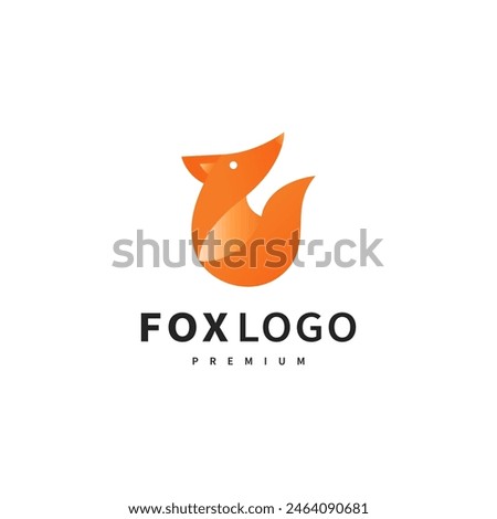 fox logo icon vector logo design illustration