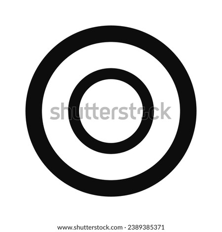 Scott's band symbol isolated on white background - Vector flat style symbolic tattoo illustration 