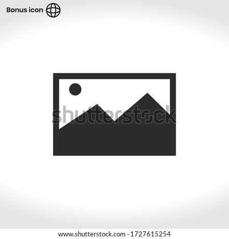 Image icon vector . Picture sign