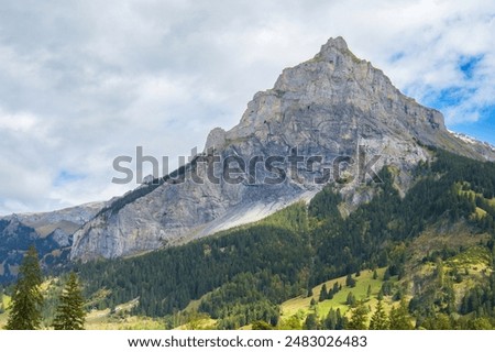 Image, Stock Photo Landscape of rocky mountain location