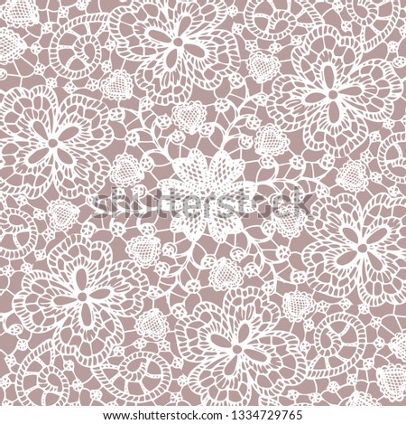 Lace pattern updown brown background