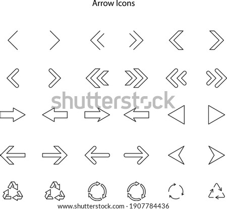 Set arrow icon. Collection different arrows sign. Set of flat icons, signs, symbols arrow for interface design, web design, apps and more. Arrows big black set icons. Arrow icon. 
