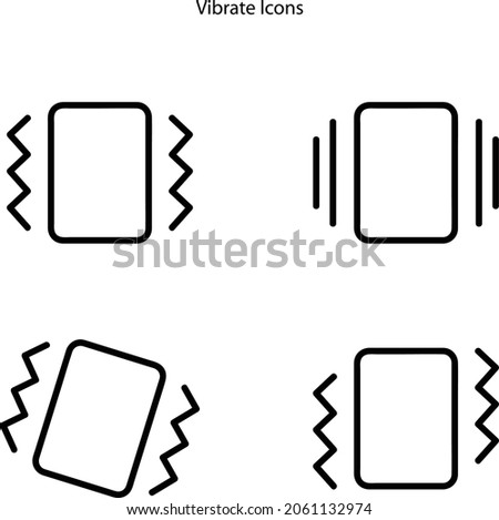 vibrate icons isolated on white background. vibrate icon trendy and modern vibrate symbol for logo, web, app, UI. vibrate icon simple sign. 