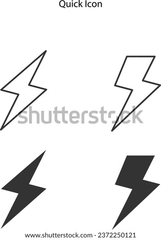 Lightning logo design element. Energy and thunder electricity symbol concept. Power and electric emblem. Flash icon vector template. Power fast speed logotype.