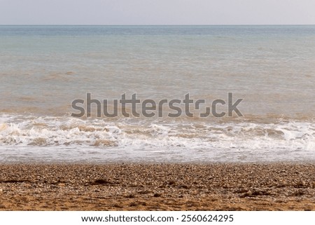 Similar – Image, Stock Photo raging sea with foam formation in the Atlantic Ocean