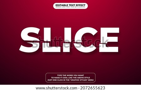 Slice Text Effect with Editable Text