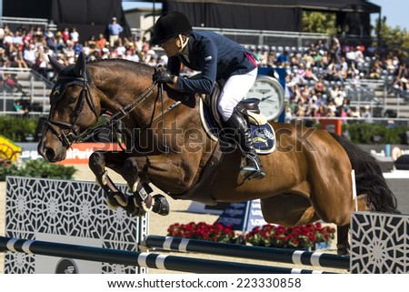BARCELONA, SPAIN - OCTOBER 11: William Whitaker at the 103rd CSIO event at the Real Club de Polo Barcelona, on October 11, 2014, in Barcelona, Spain.