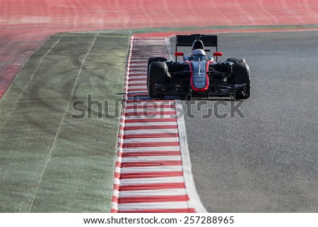 BARCELONA - FEBRUARY 28: Kevin Magnussen of McLaren Honda at third day of Formula One Test Days at Catalunya Circuit on February 28, 2015 in Barcelona, Spain.