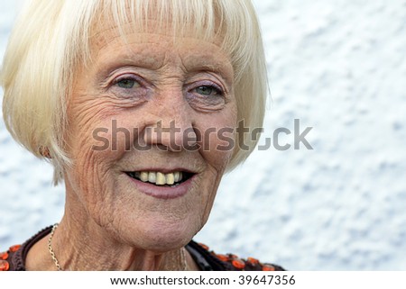 attractive grandmother dressed up for the day out
