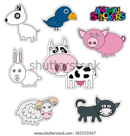 stickers home animals