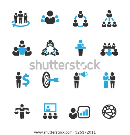 Meeting and business icons,Vector