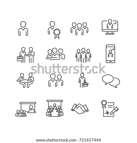 Business and Person icons set,Vector