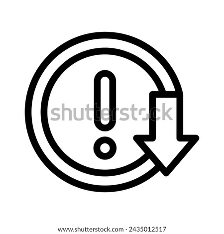 low priority line icon illustration vector graphic. Simple element illustration vector graphic, suitable for app, websites, and presentations isolated on white background