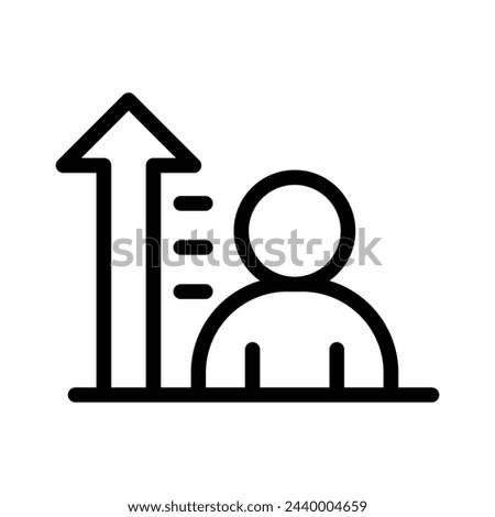 height limit line icon illustration vector graphic. Simple element illustration vector graphic, suitable for app, websites, and presentations isolated on white background