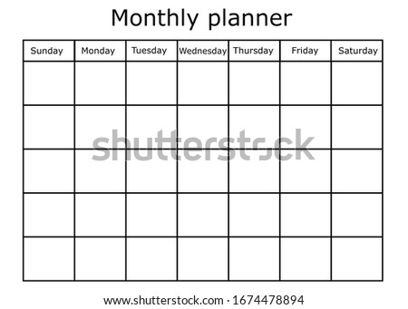 Schedule for making a calendar and planning for the month.