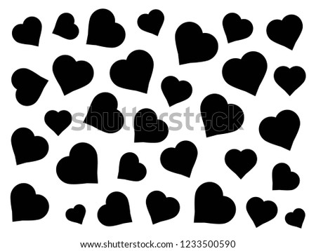 love background icon, hearth icons vector eps10