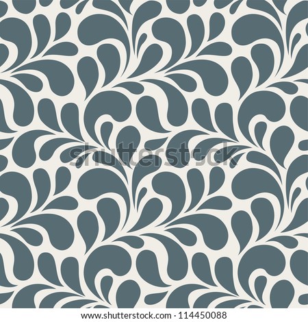 Abstract Seamless Floral Pattern Background
