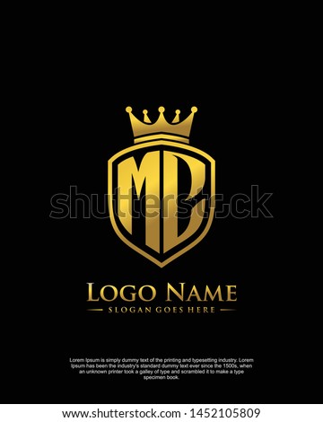 initial MC letter with shield style logo template vector Zdjęcia stock © 
