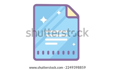google-docs for file identify colorful icon.Flat vector graphic.