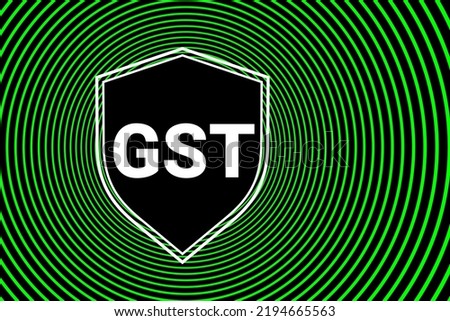 GST - Goods and Services Tax - Vector Illustration EPS 10 File.