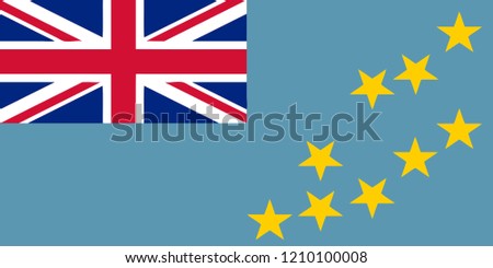 Tuvalu Flag Vector